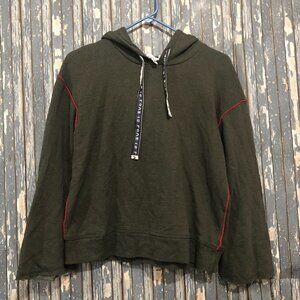 For The Republic Gray Hooded Pullover Love is Love Sweat Shirt Top XS